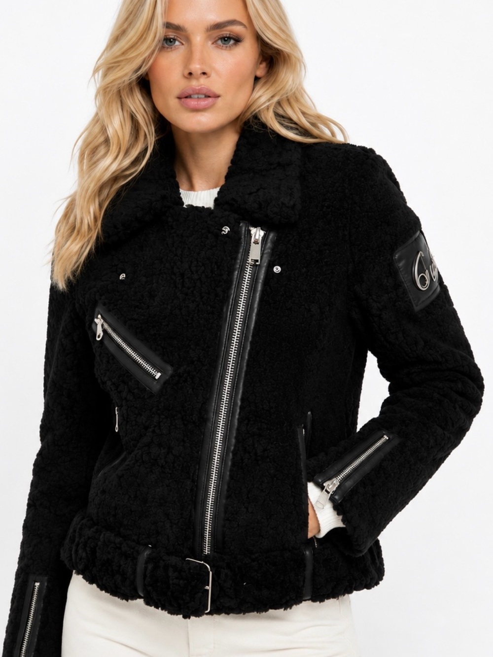 MOOSE KNUCKLES Islandic  Lamb Shearling;
Truite River Shearling Jacket size S
